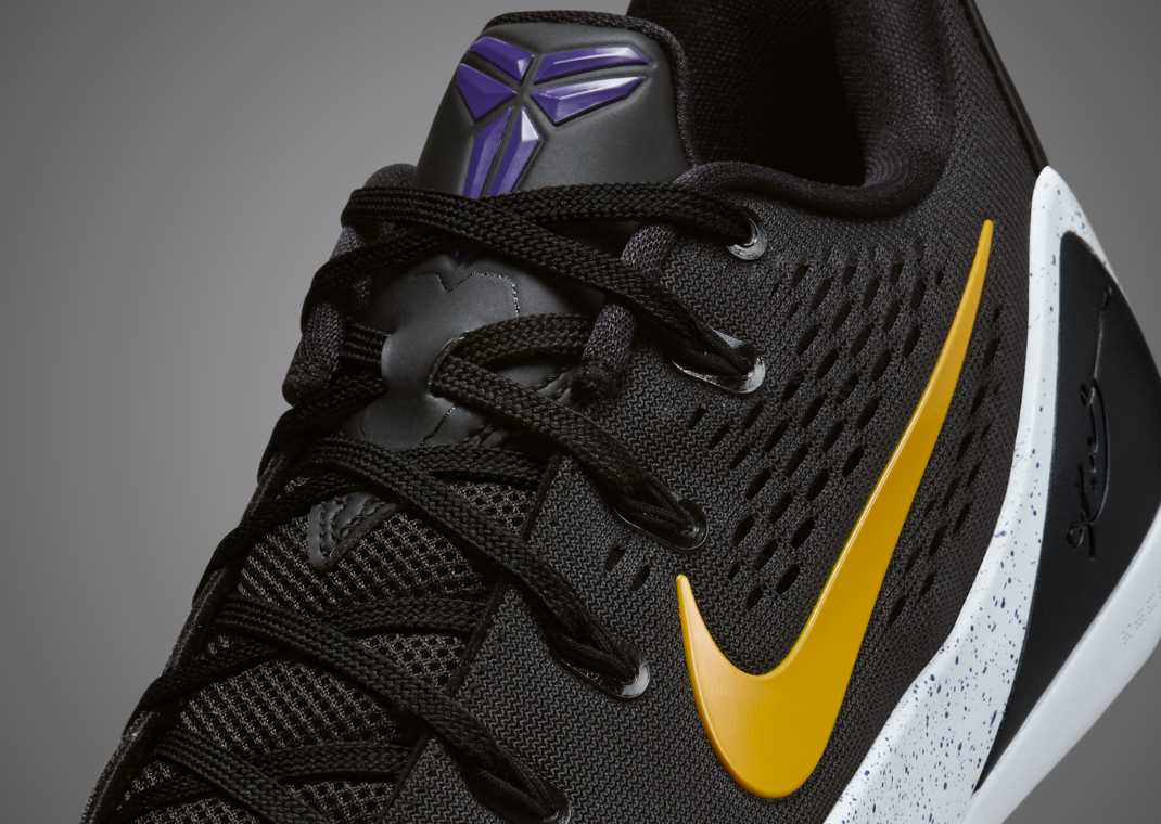 Nike Kobe 9 EM Low Protro Lakers Away Detail