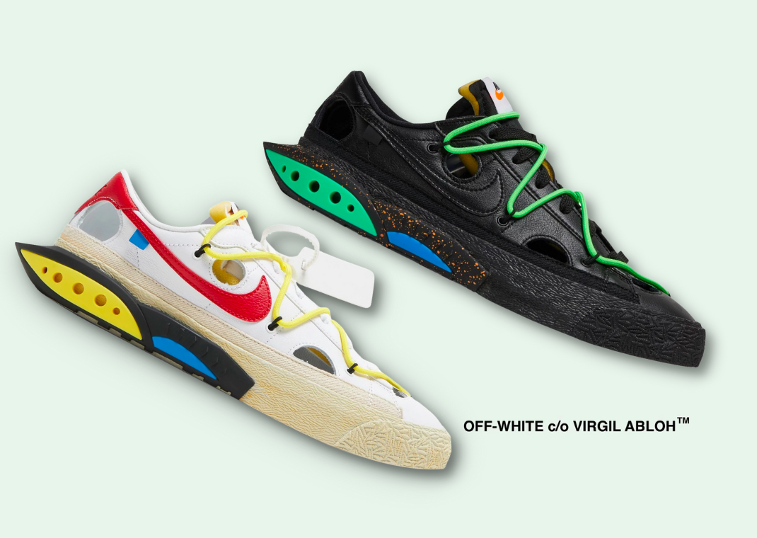 Off-White x Nike Blazer Low "White" & "Black"