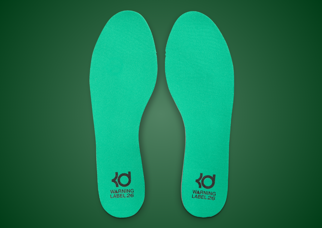 Nike KD 18 All-Star Warning Label - Insoles