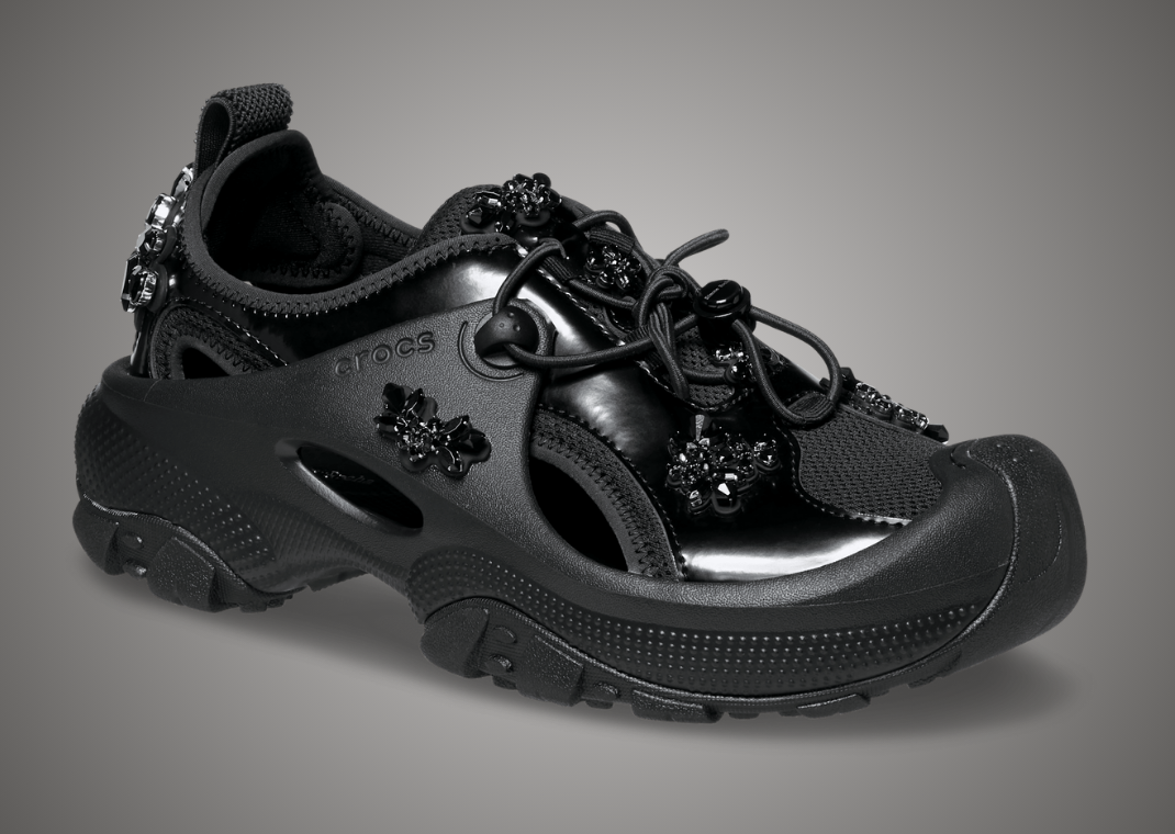 Simone Rocha x Crocs Trailbreak 2 Black - Angle