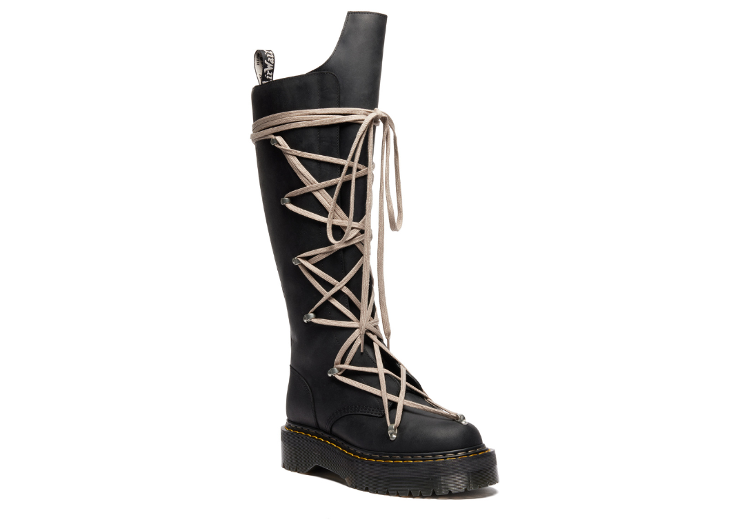 Rick Owens x Dr. Martens 1B60 Pentalace - Angle