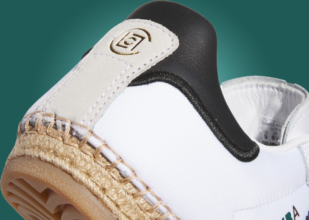 CLOT x adidas Samba Espadrille White Black - Heel Detail