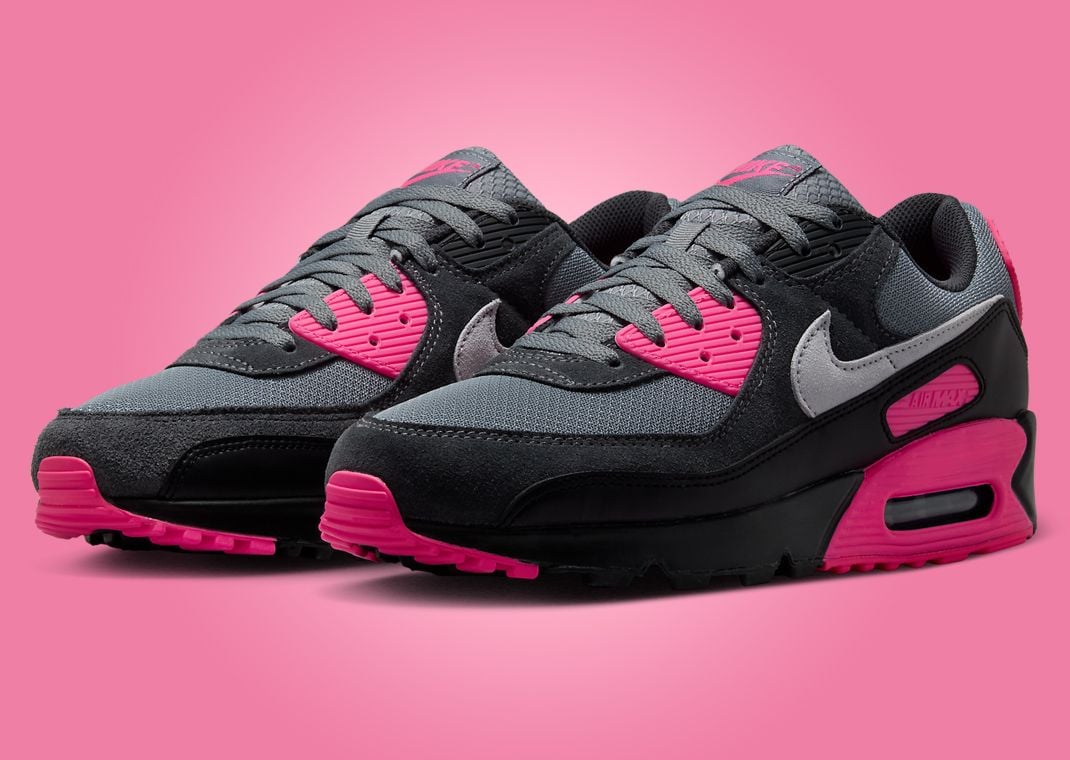 Nike Air Max 90 Wolf Grey Hyper Pink