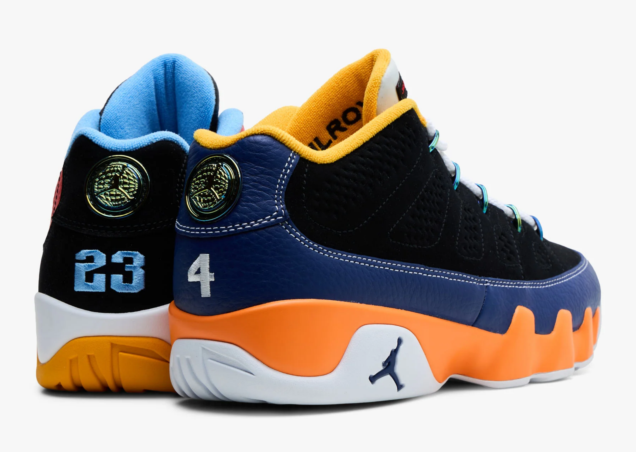 Air Jordan 9 Retro Low What The Kilroy - Heel Angle