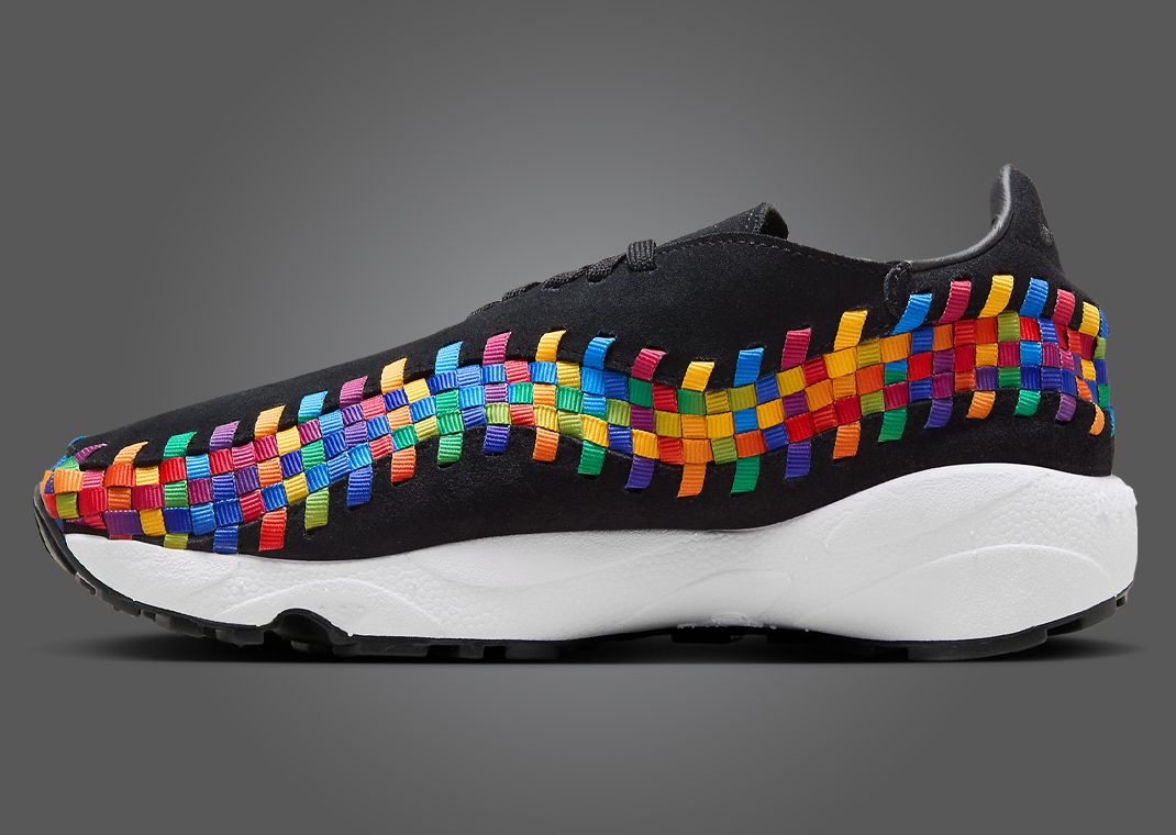 Nike Air Footscape Woven Black Rainbow Medial