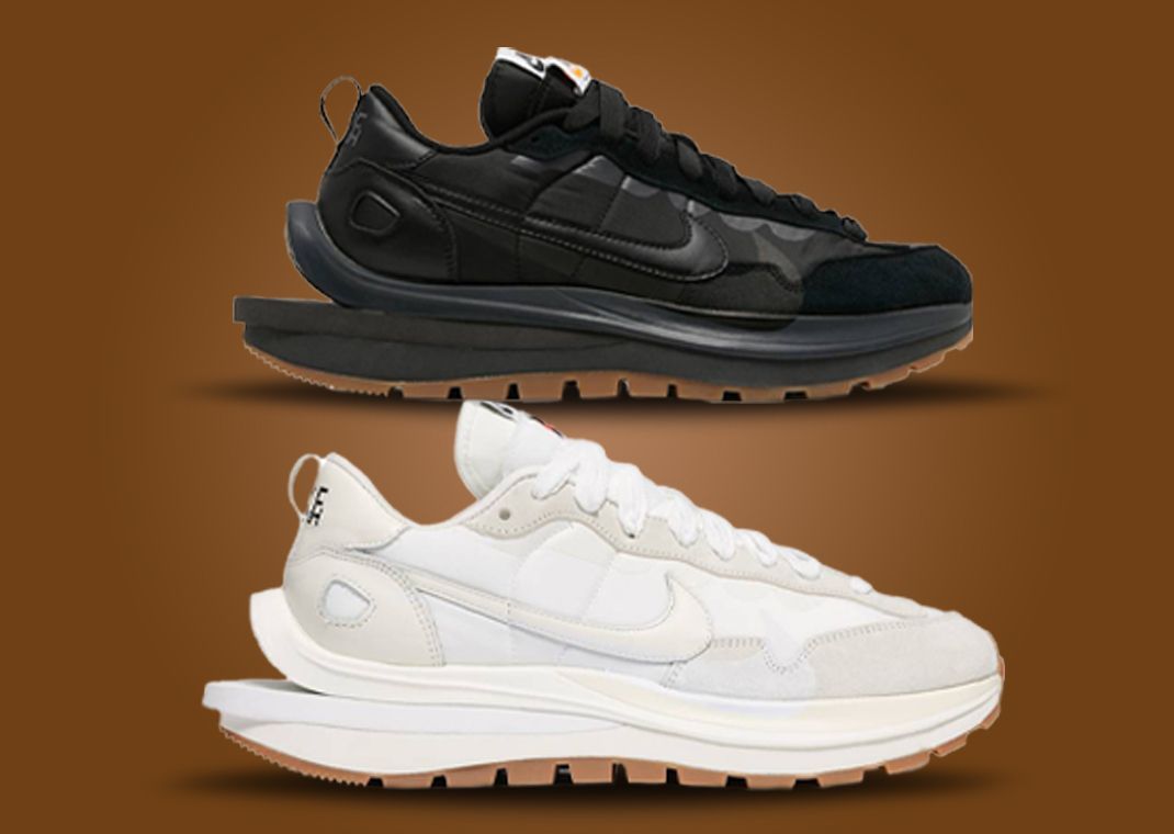 sacai x Nike VaporWaffle "Sail" & "Off-Noir"