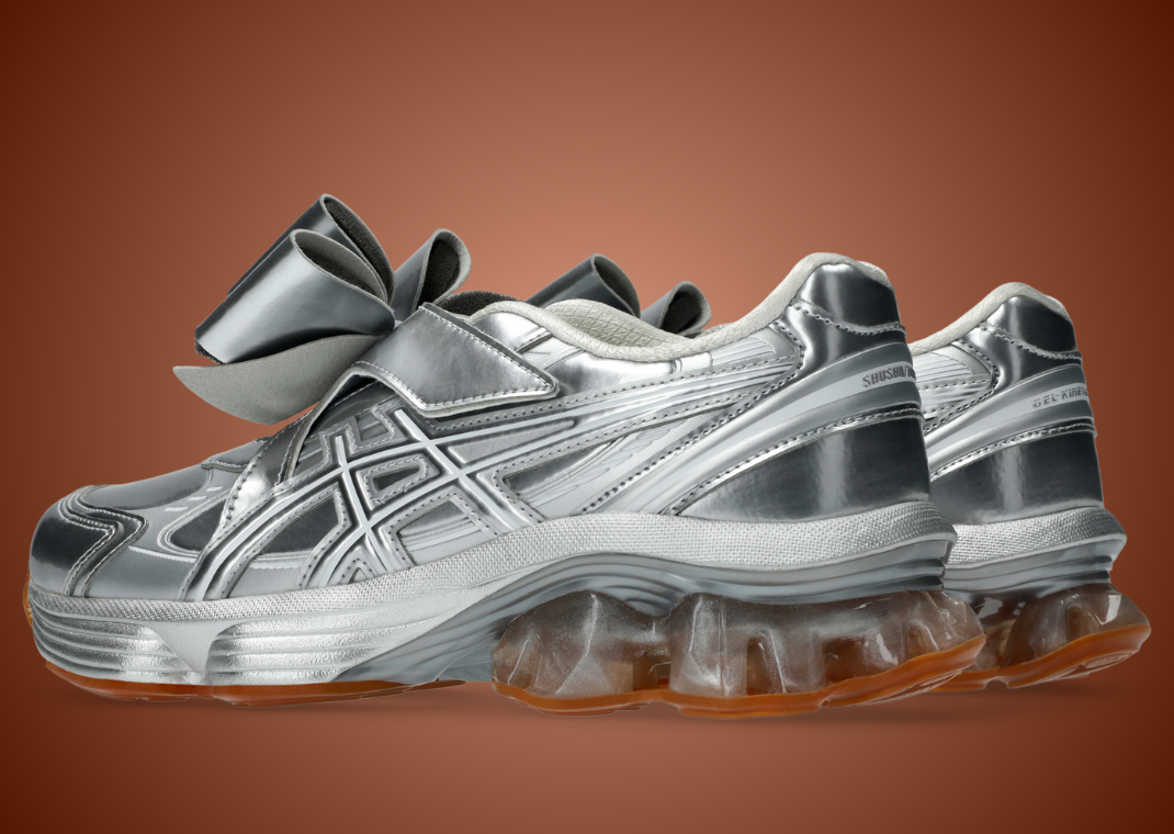 SHUSHU/TONG x Asics Gel-Kinetic Fluent Pure Silver - Heel Angle