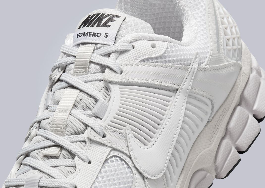Nike Zoom Vomero 5 White Vast Grey (W) Tongue