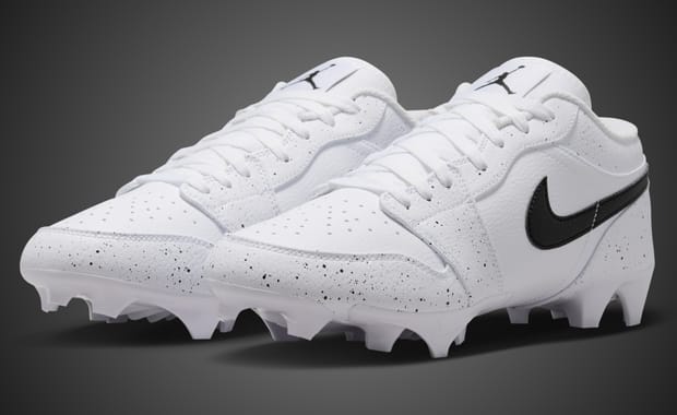 Jordan Brand is Ready for Football Season with a White Cement Air Jordan 1 Low TD Cleat