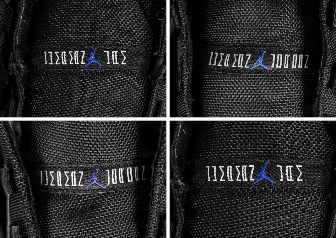 Air Jordan 11 Space Jam Tongue Labels