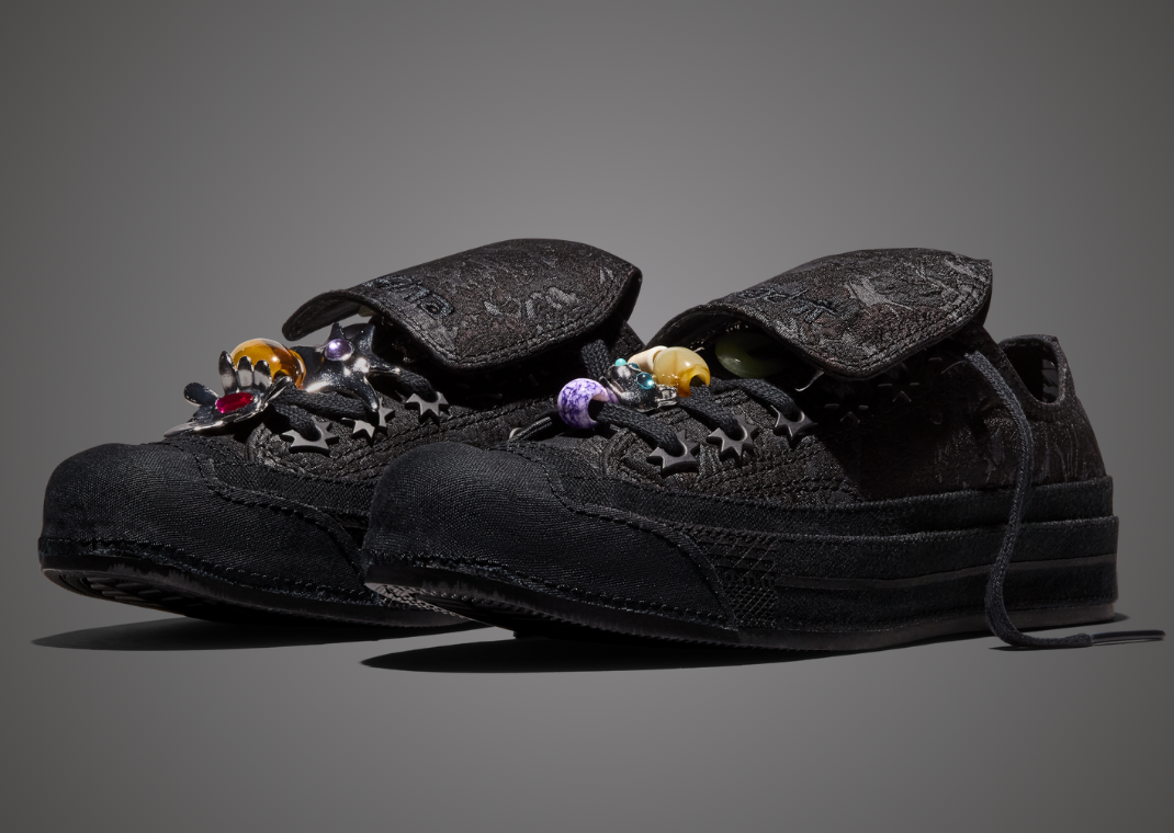 Collina Strada x Converse Chuck Taylor Ox Black Angle