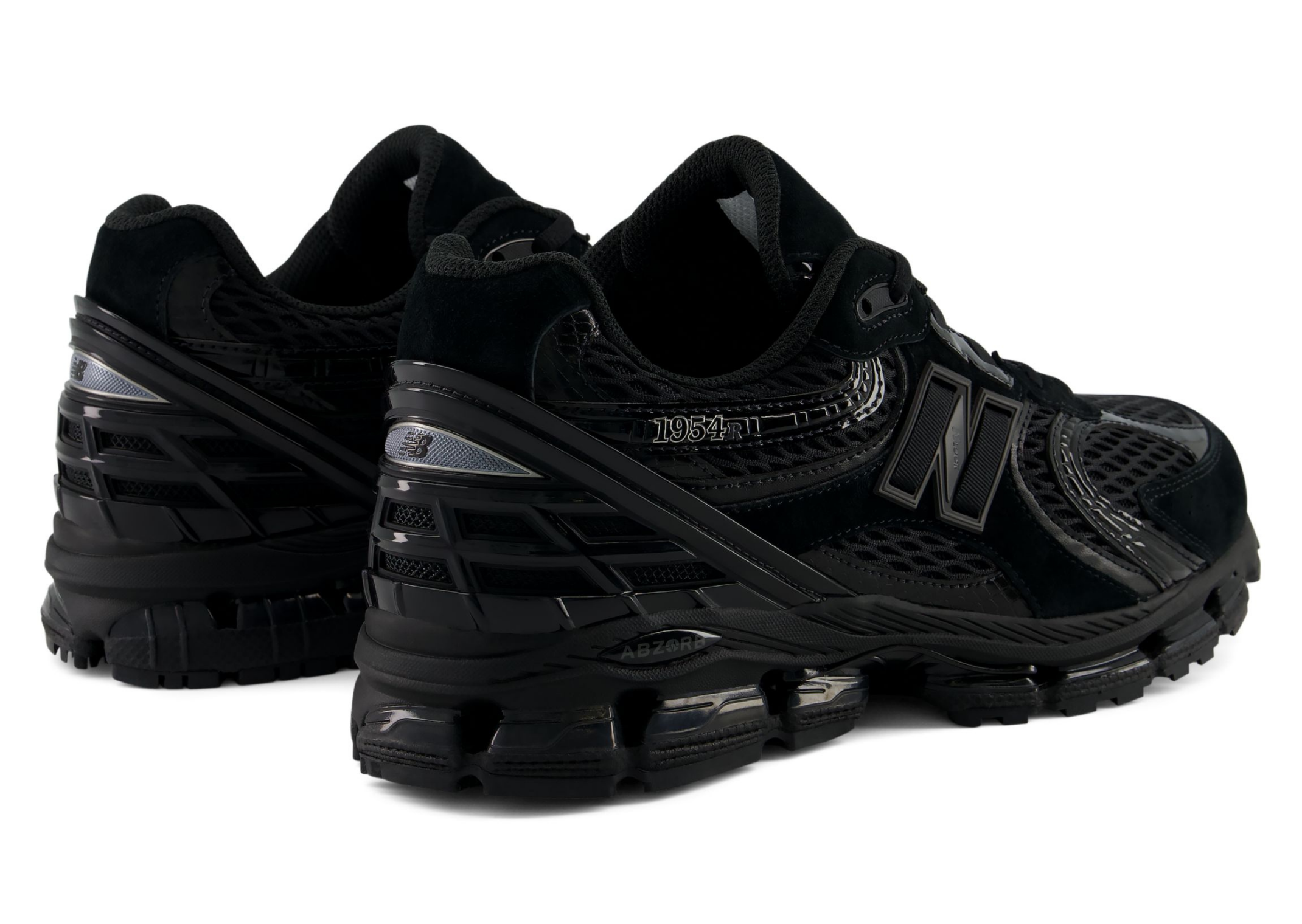 New Balance 1954 Black - Heel Angle