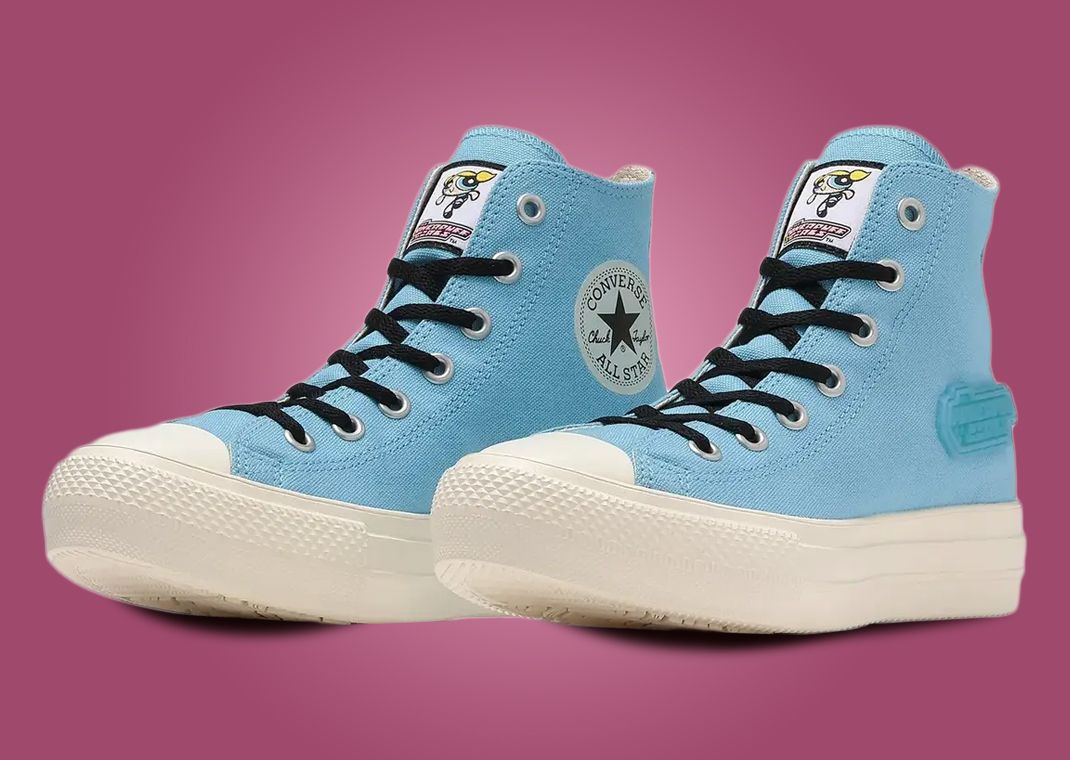 The Powerpuff Girls x Converse All-Star Light PLTS Hi Bubbles (GS) Angle
