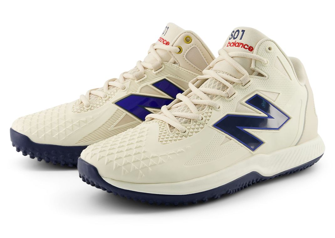 New Balance FuelCell Ohtani 1 Trainer White Navy Angle