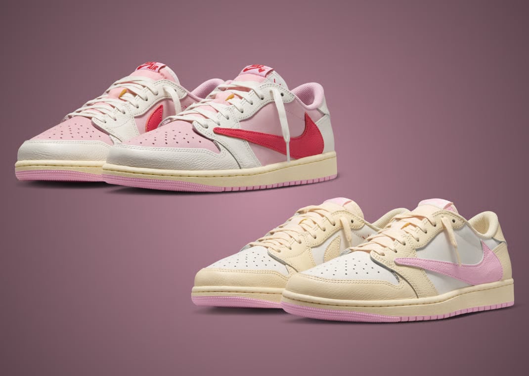 Travis Scott x Air Jordan 1 Retro Low OG Pink Pack