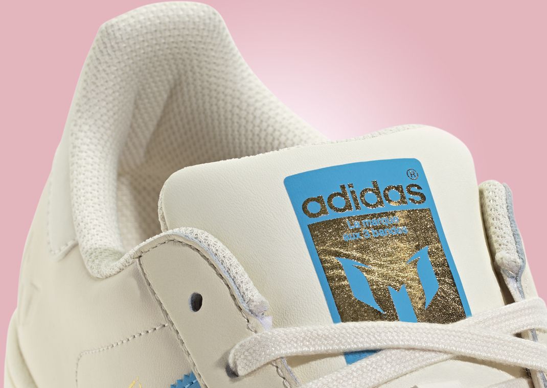 Lionel Messi x adidas Superstar Argentina Tongue Detail