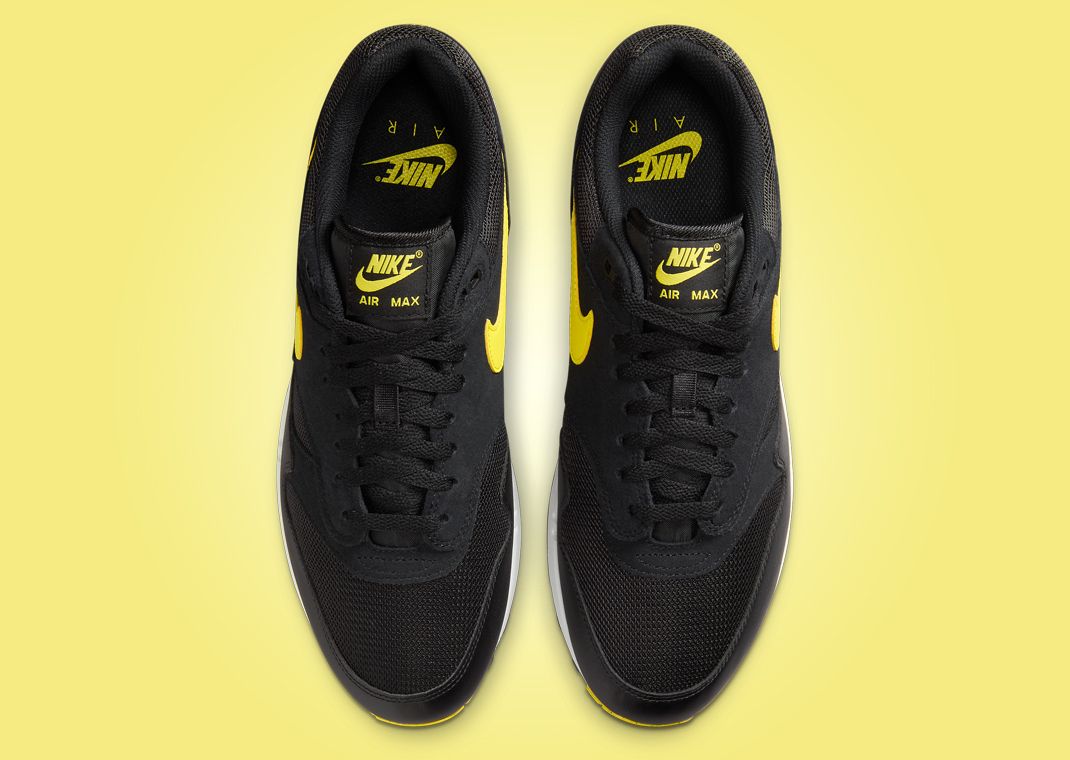 Nike Air Max 1 Black Opti Yellow Top