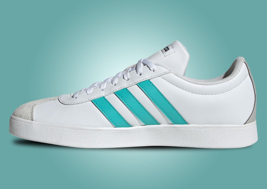 Mercedes AMG Petronas Formula One Team x adidas VL Court Cloud White Medial