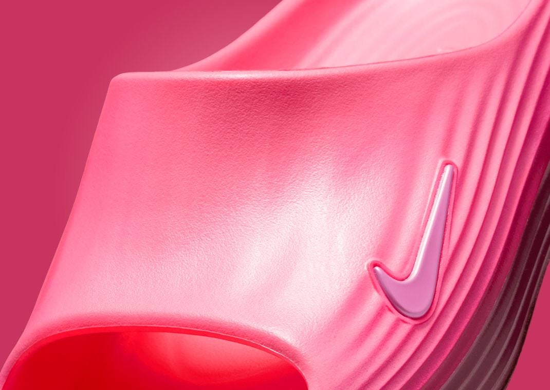 Nike ReactX Rejuven8 Slide Pink Spell Bordeaux 