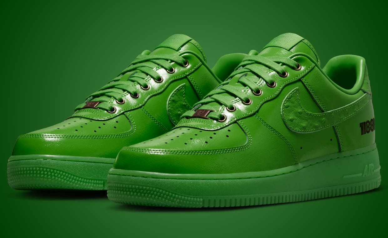 Iconic: Nike’s Latest LX Air Force 1 Icon Green Apple Adds Ostrich Leather to the Swoosh