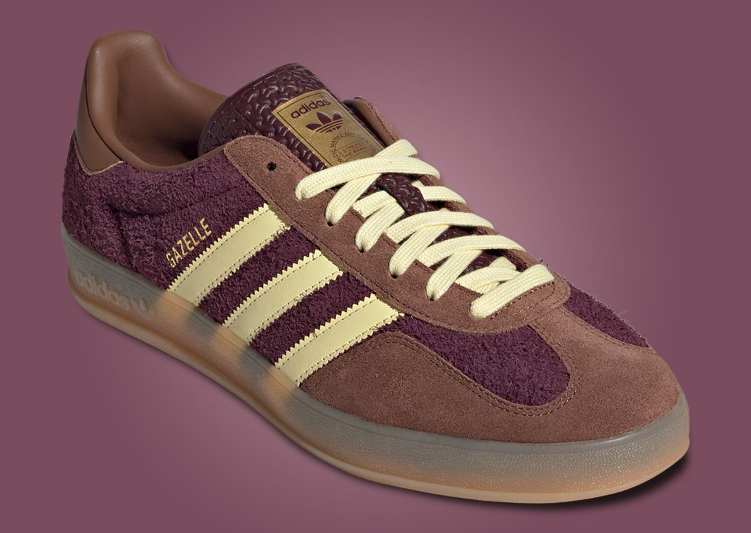 adidas Gazelle Indoor Maroon Almost Yellow