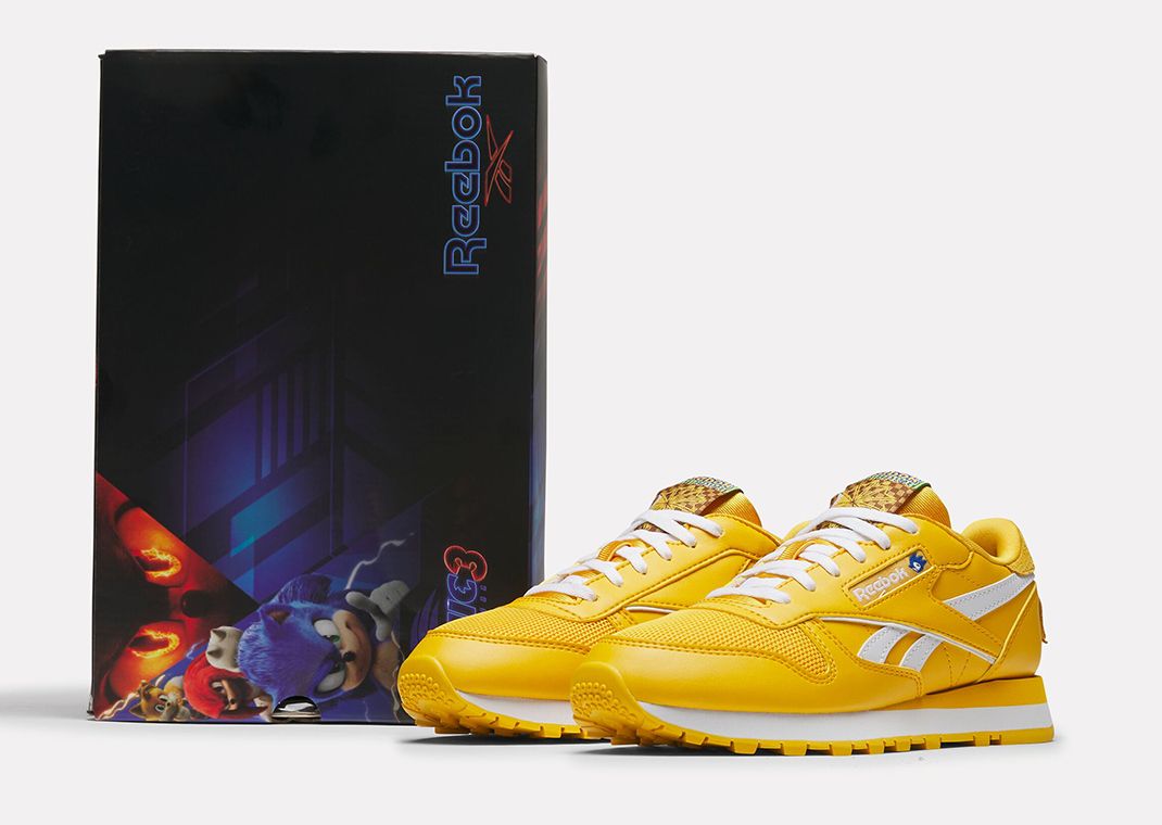 Sonic the Hedgehog 3 x Reebok Classic Leather Tails (GS) Angle