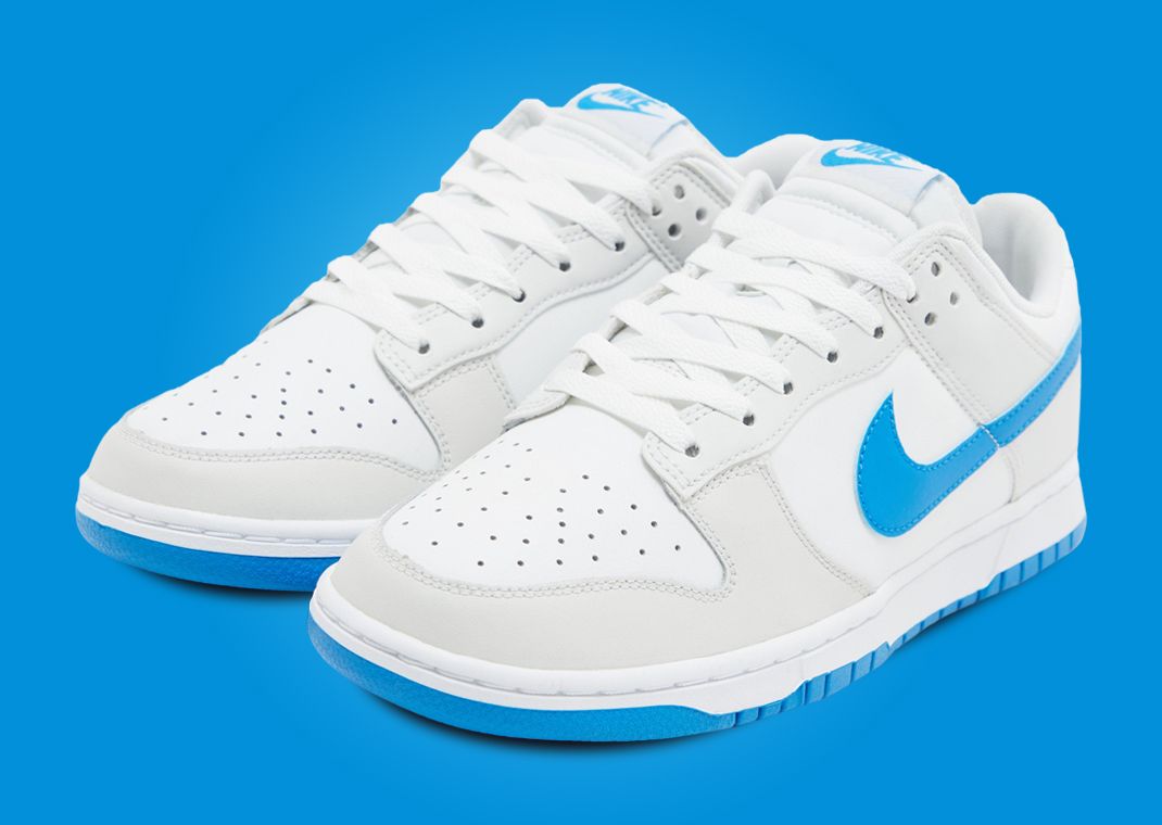 Nike Dunk Low Summit White Photo Blue Angle