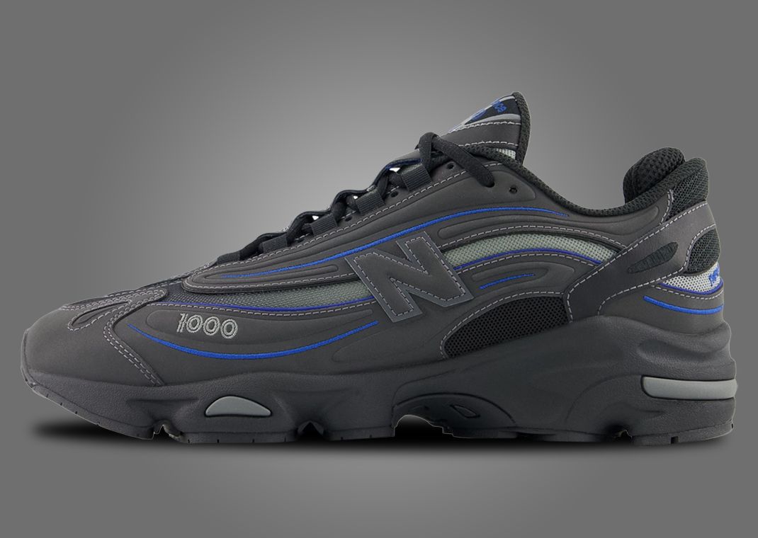 New Balance 1000 Black Royal Blue Lateral
