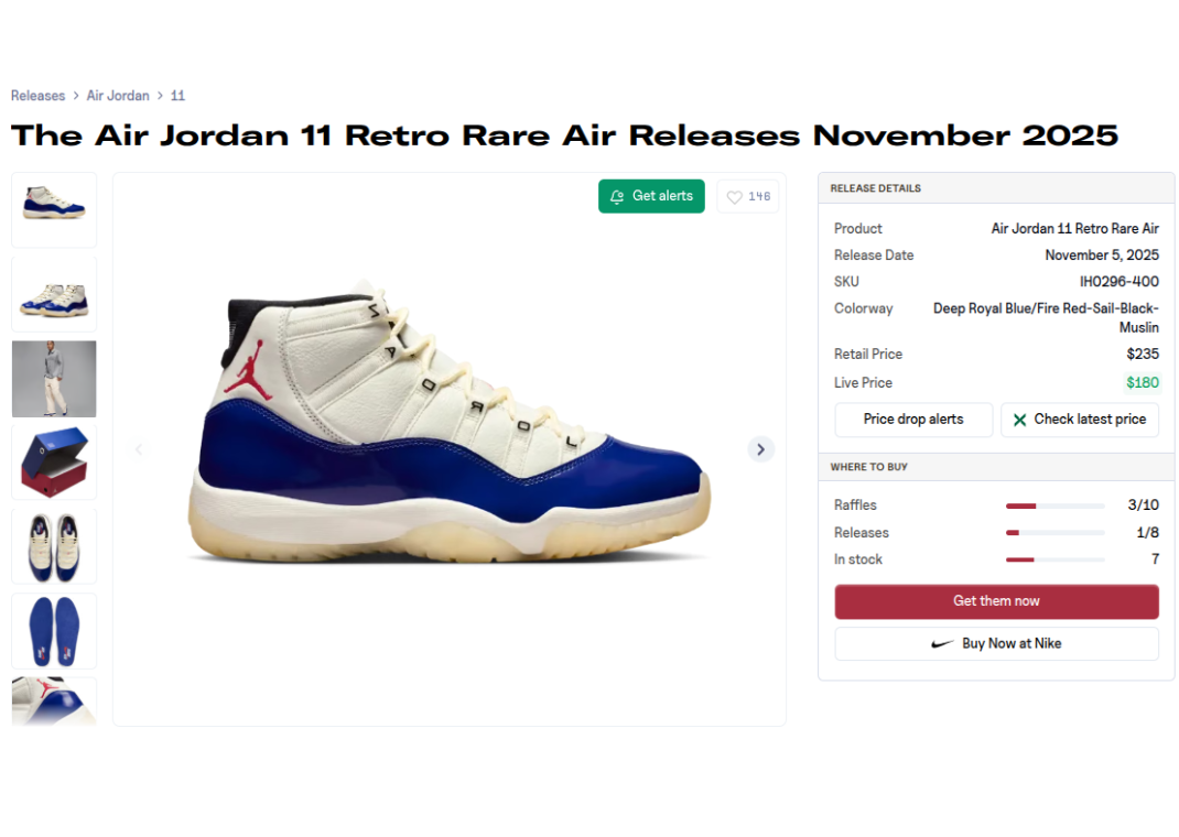 what stores are selling jordan 11