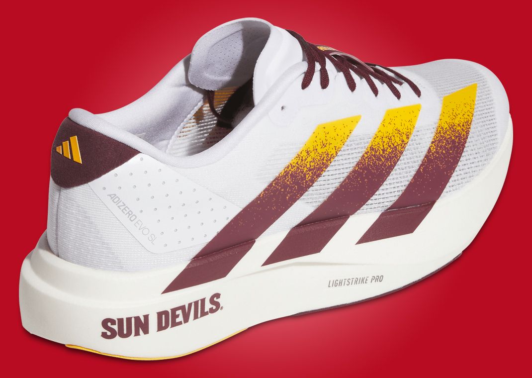 adidas Adizero Evo SL Arizona State Heel Angle