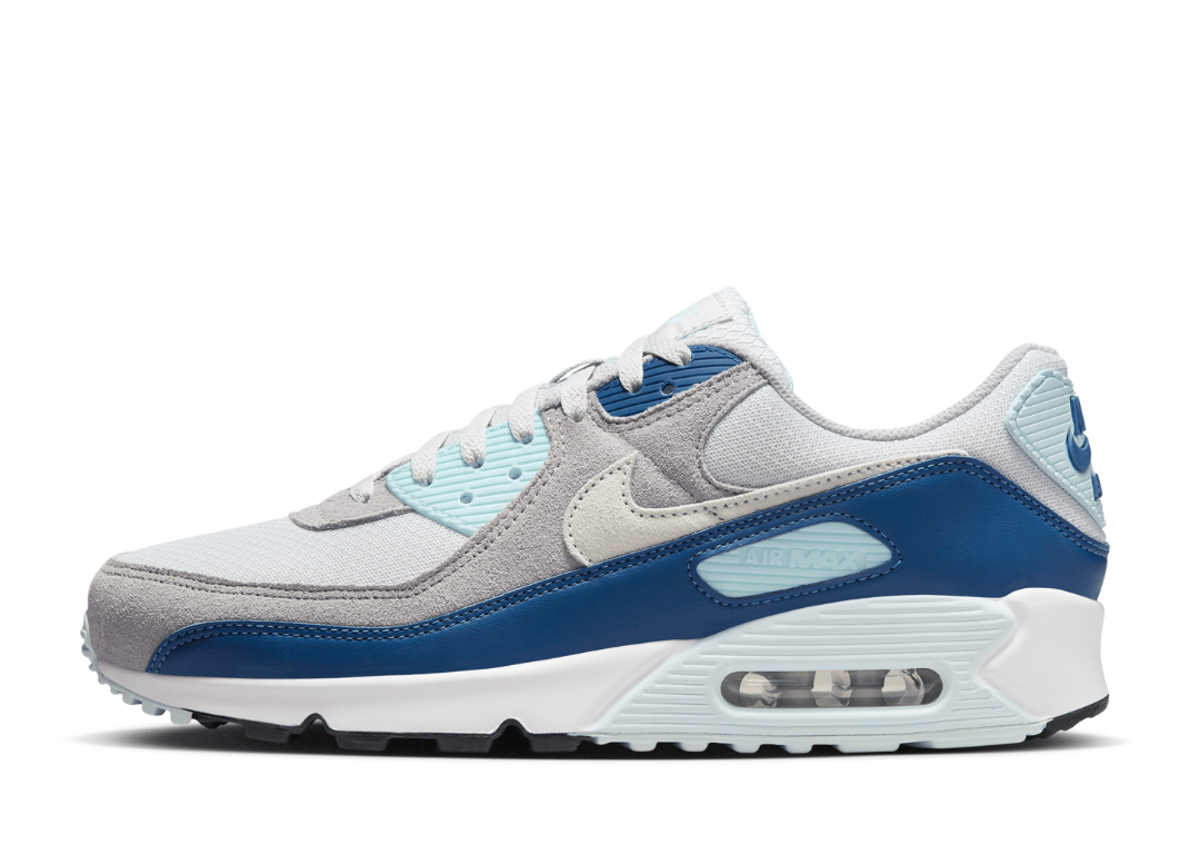 Nike Air Max 90 Pure Platinum Glacier Blue Lateral