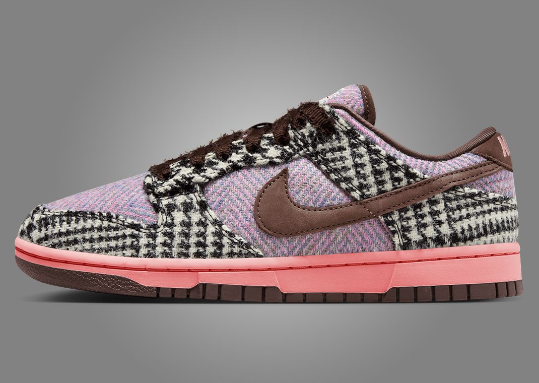 24cm / 新品 Harris Tweed Nike W Dunk Low Women's Dunk Low x Harris Tweed® 'Black and Phantom' (HM4743