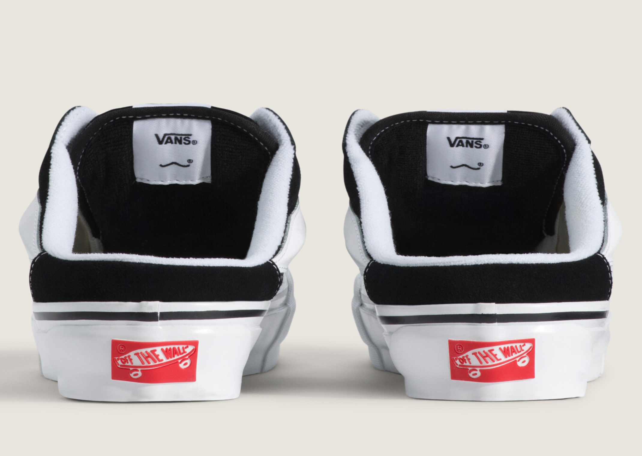 SZA x Vansza Knu Skool Mule Black White Heel