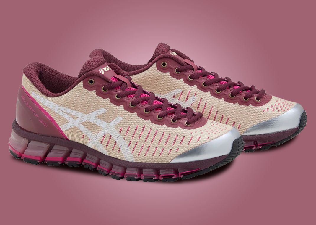 Above The Clouds x Asics Gel-Quantum 360 1 Burgundy Angle
