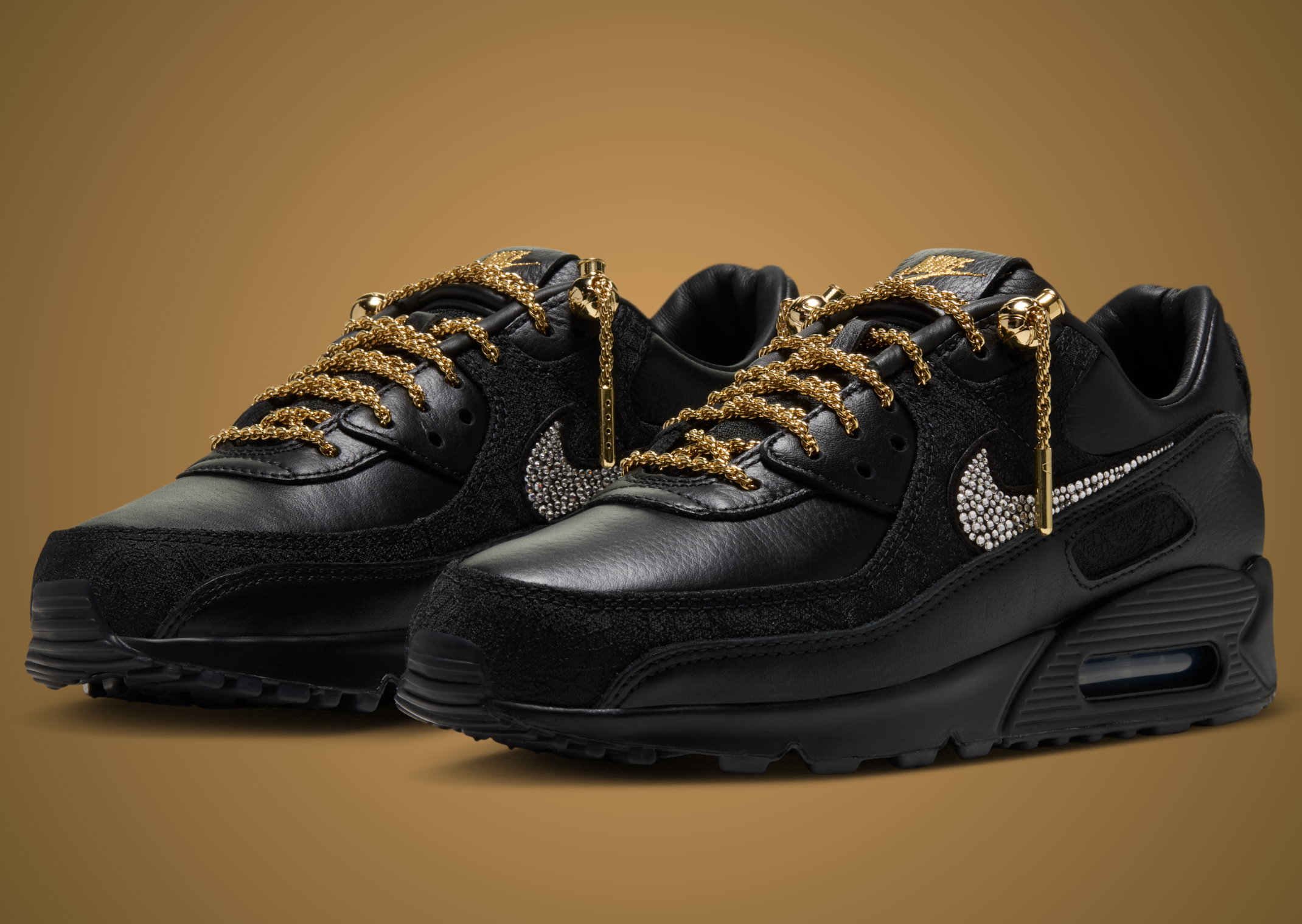 Victor Solomon x Nike Air Max 90 Black - Angle