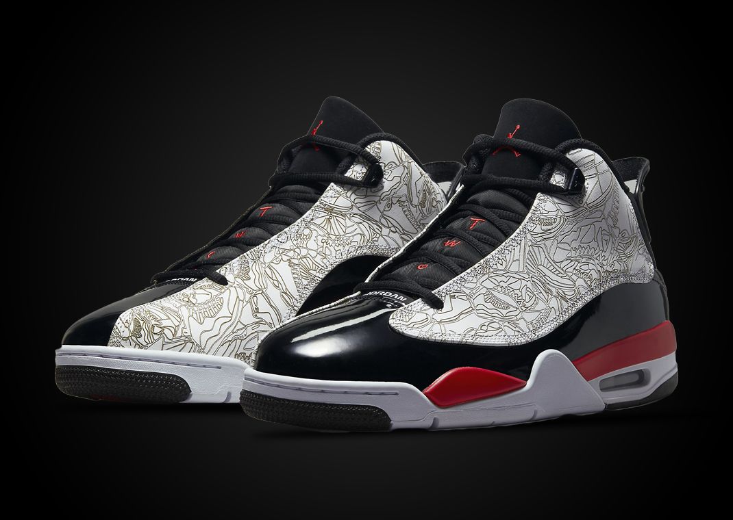 Jordan Dub Zero White Fire Red Black