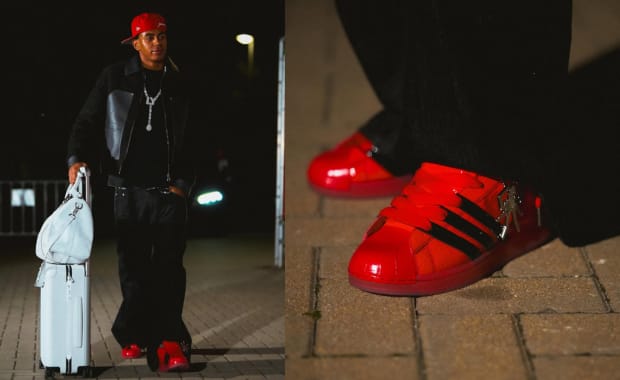 Spanish Soccer Star Lamine Yamal Shows Off Never-Before-Seen Red adidas Sp5der Superstar