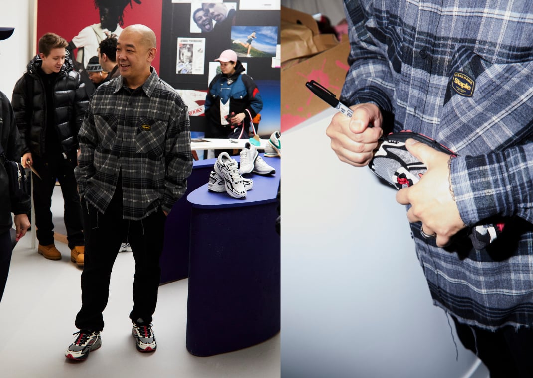 Jeff Staple attending the Brooks Paris Fashion Week showroom