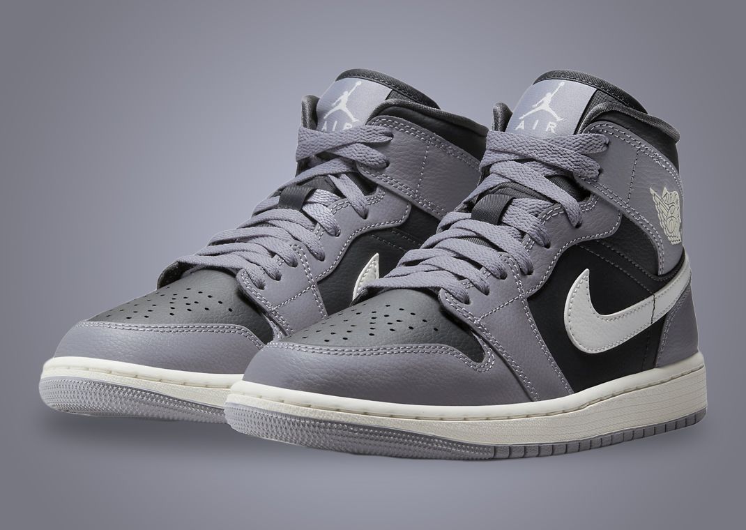 Air Jordan 1 Mid Cement Grey Anthracite (W)