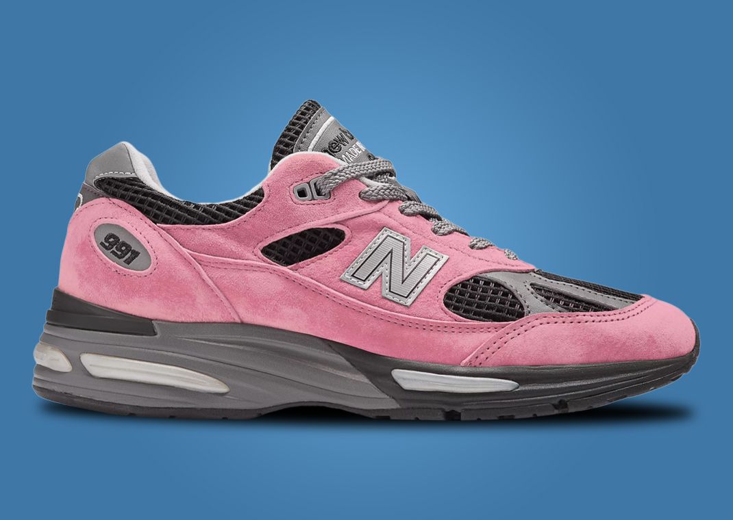 New Balance 991v2 Made in UK Black Pink (Japan Exclusive) Lateral