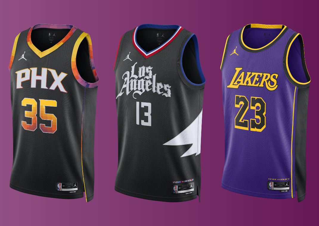 Jordan-sponsored NBA jerseys