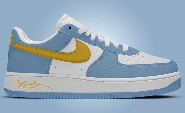 Kobe Bryant’s Nike Air Force 1 Low Protro is Rendered in Work Blue and Metallic Gold
