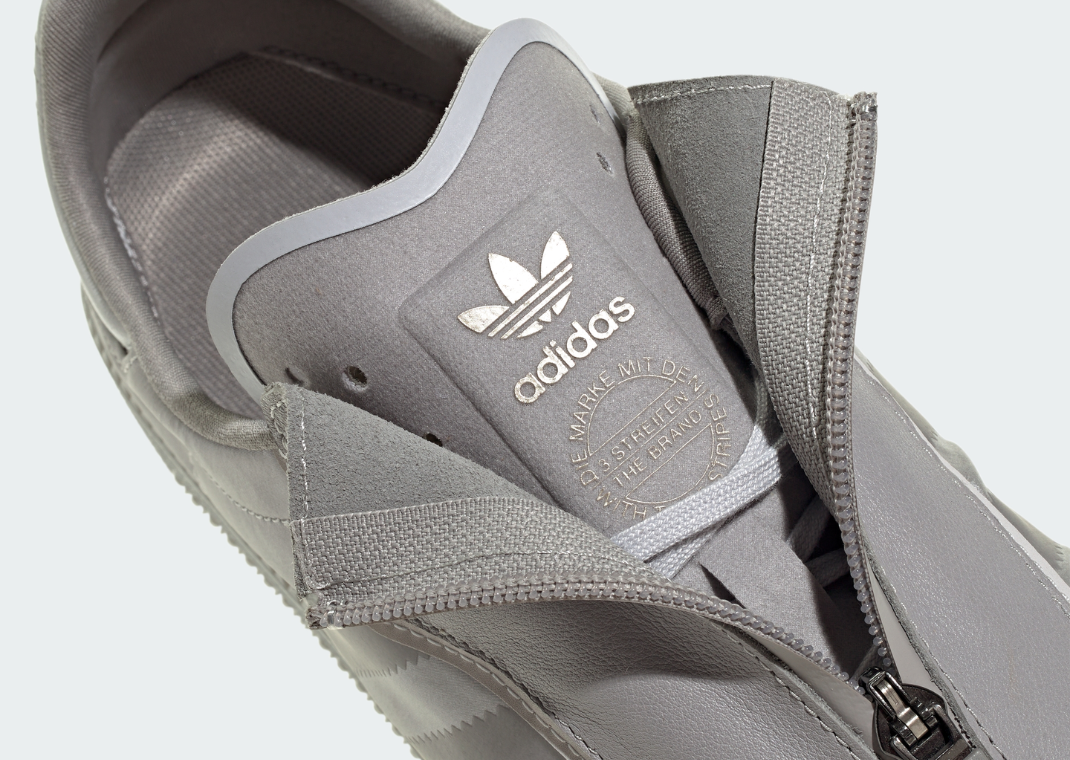 adidas Samba Decon Zipper Metallic Grey Detail