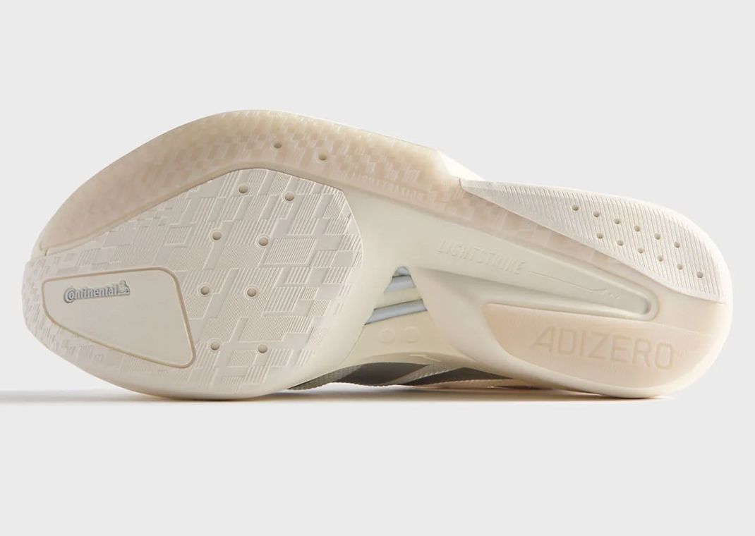 Kith x adidas Adizero Boston 13 White Silver Metallic Outsole