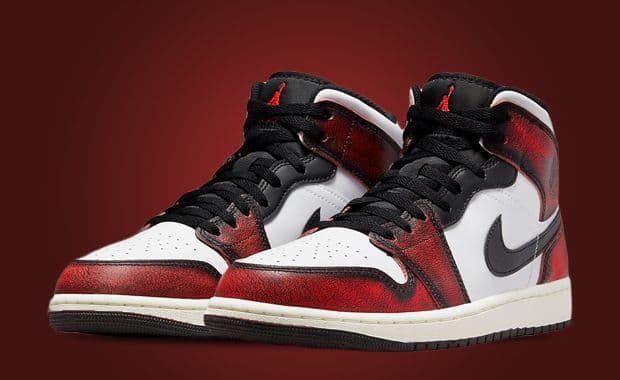 This Air Jordan 1 Mid Features A Wear Away Upper