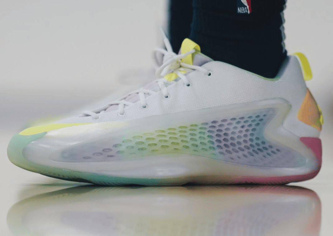 Anthony Edwards Debuts a New adidas AE 1 Low Multi-Color PE Anthony Edwards Debuts a New adidas AE 1 Low Multi-Color PE