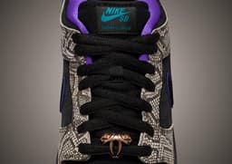 Dashawn Jordan x Nike SB Dunk Low Home Is Where The Heart Is lace details
