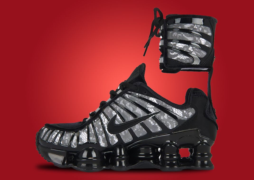 Riccardo Tisci x Nike Shox TL SP Black White (W) Lateral