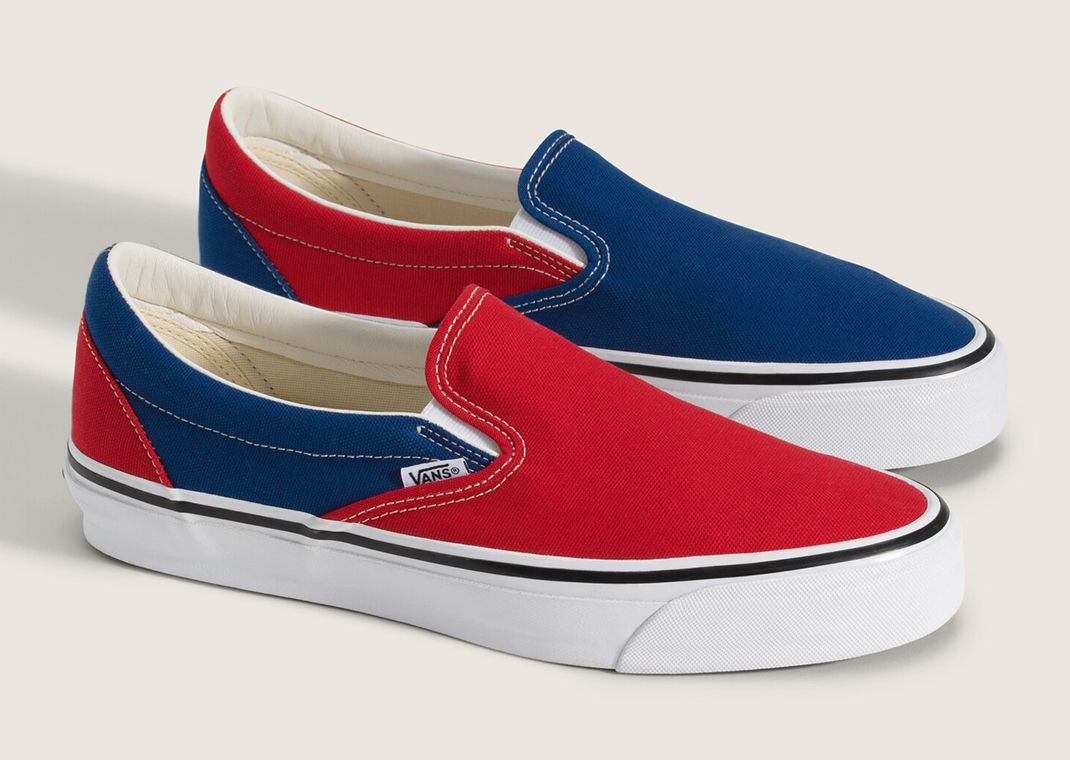 Engineered Garments x OTW by Vans Authentic Red Blue Angle