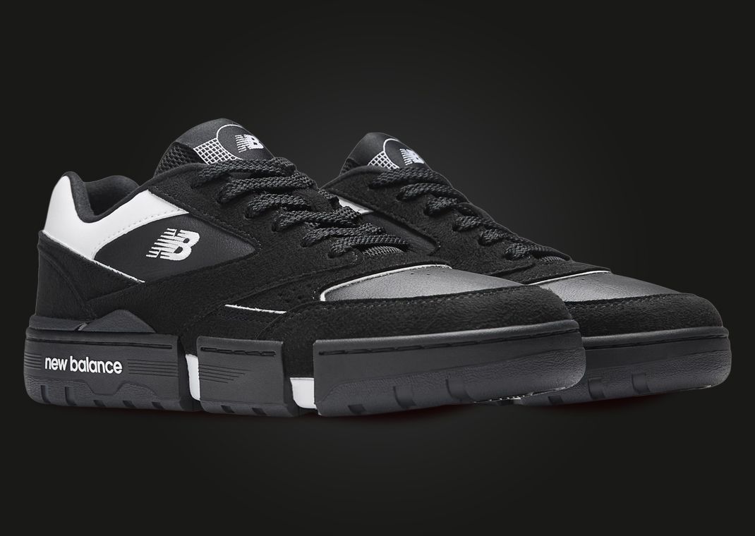 MSFTSrep x New Balance 0.01 Black White Angle